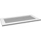 Ekena Millwork Vertical Surface Mount PVC Gable Vent: Functional, w/ 3-1/2"W x 1"P Standard Frame, 40"W x 20"H GVPVE40X2001SF - alternate 3